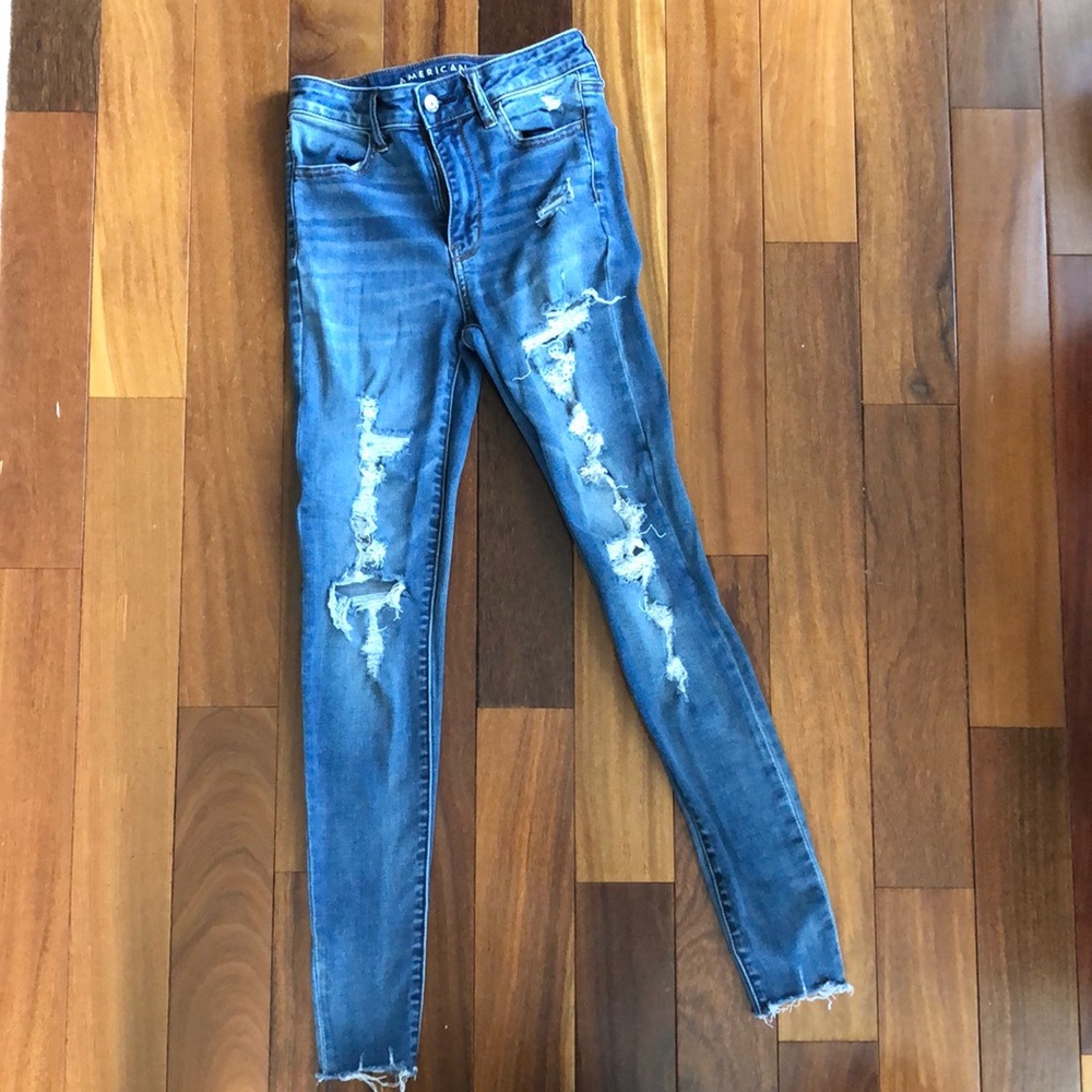 American Eagle size 0 super hi-rise jegging